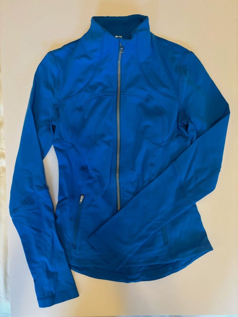 lululemon Define Jacket Solid Cobalt Blue Full Zip, Size 4